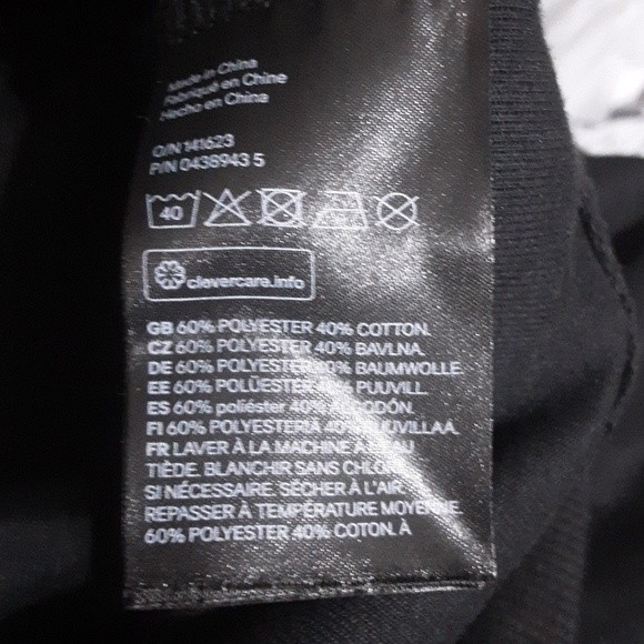 H&M Scuba Look Sweatshirt Top XS Crew Neck Long Sleeve Cozy Pullover Athleisure - Picture 6 of 6